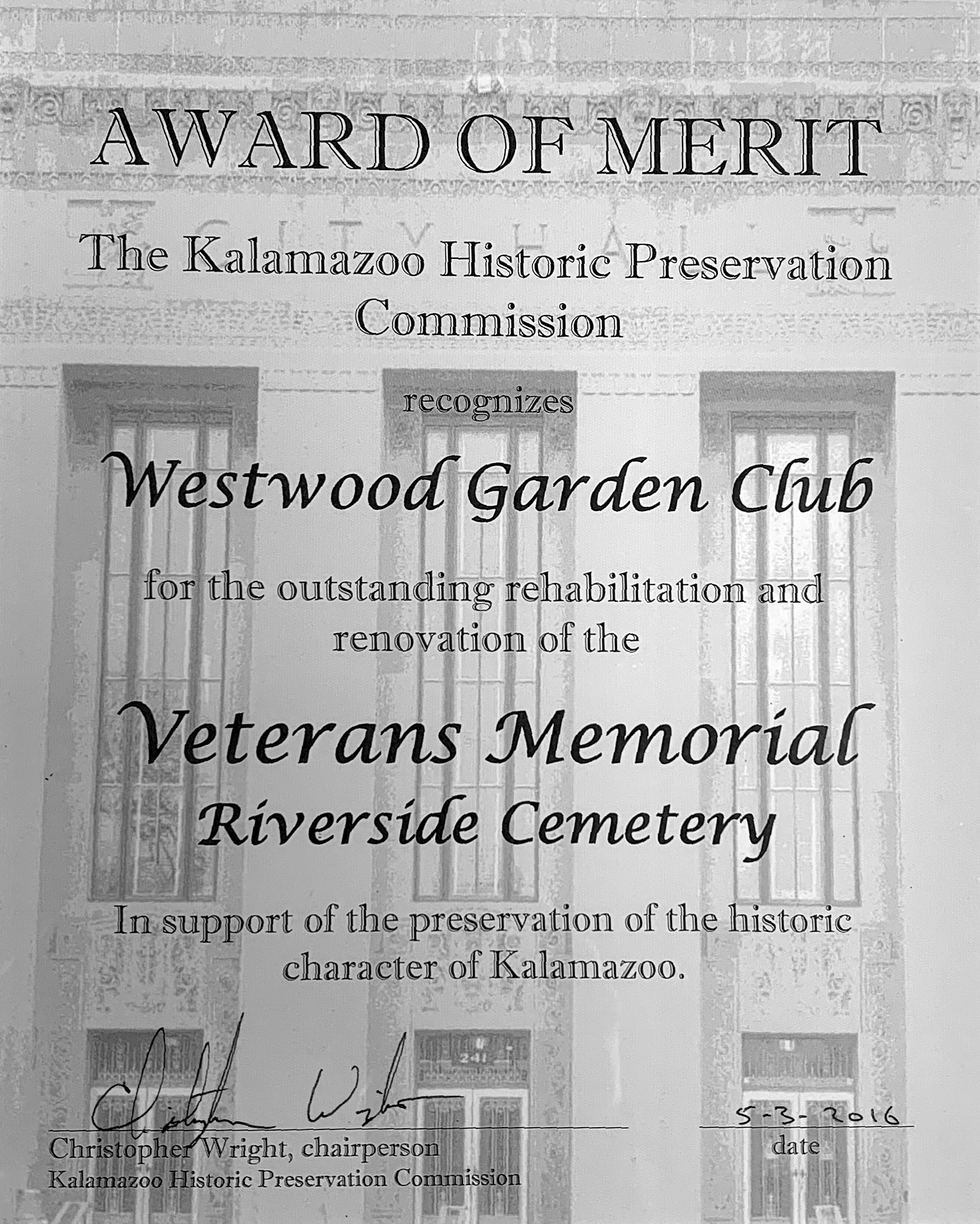 Award of Merit